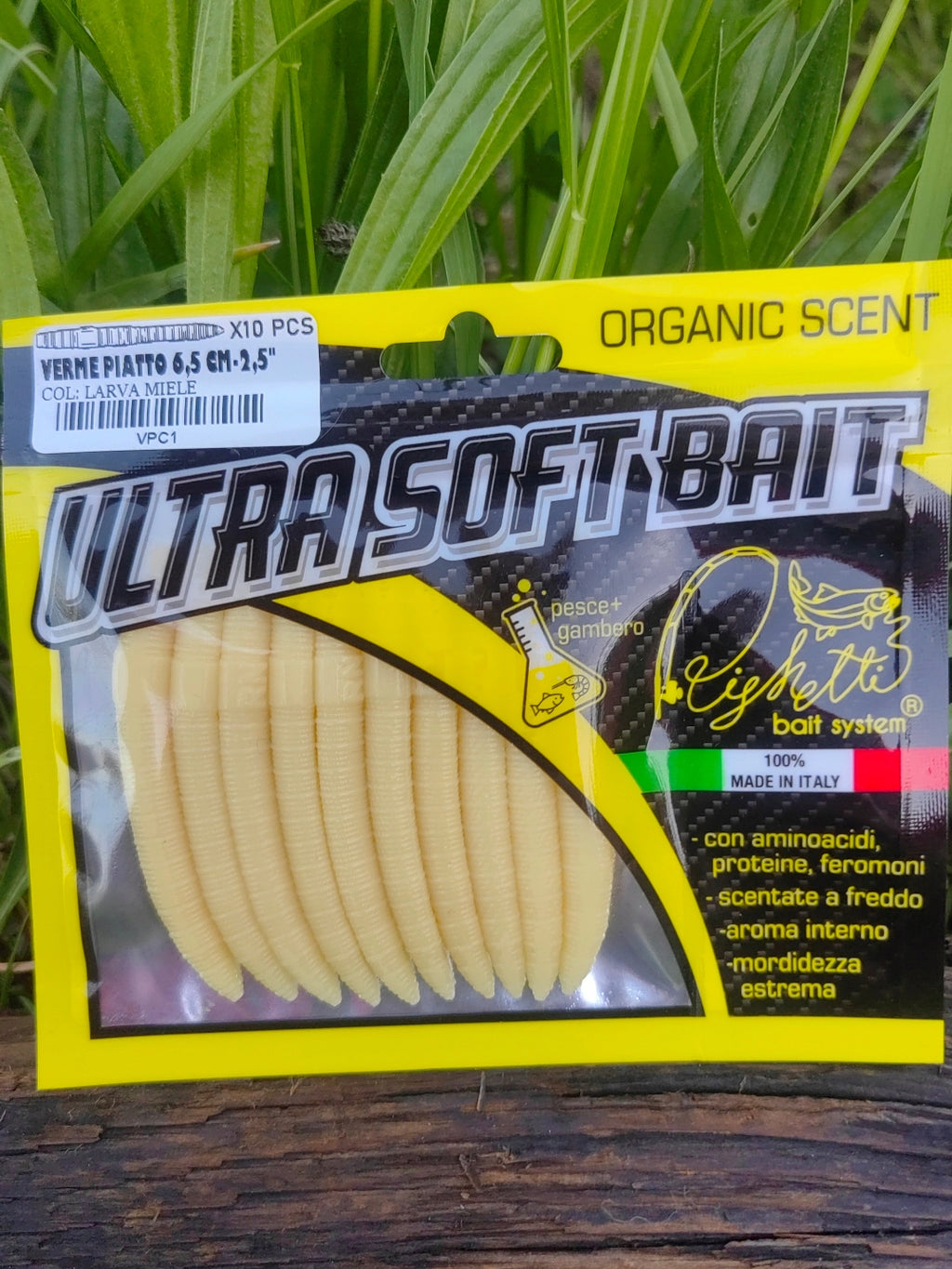 Verme Piatto 6,5 cm Righetti Bait System, kolor LARVA MIELE — #VPC1, zdjęcie 3