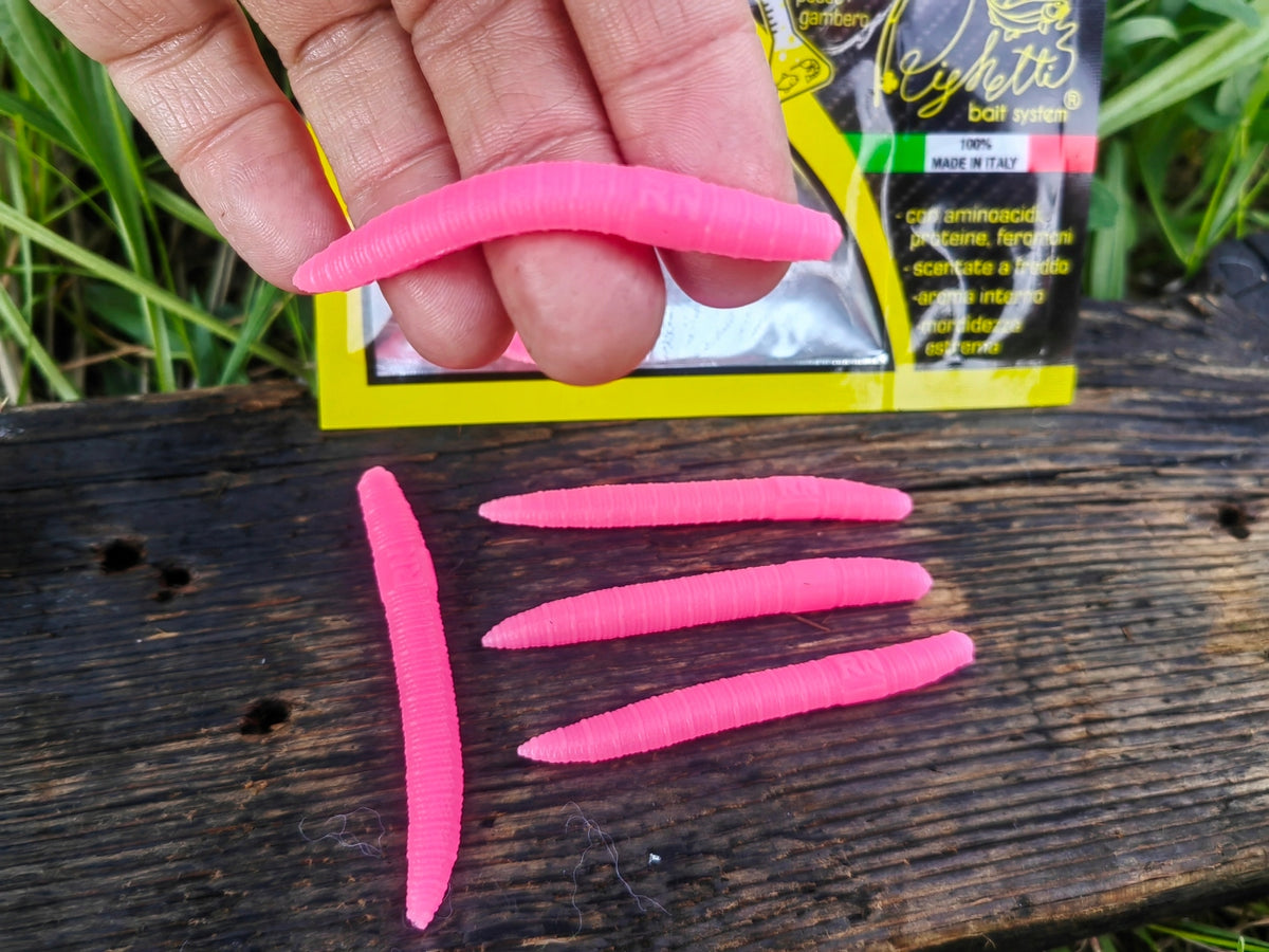 Verme Piatto 6,5 cm Righetti Bait System, kolor BUBBLE GUM — #VPMR1, zdjęcie 2
