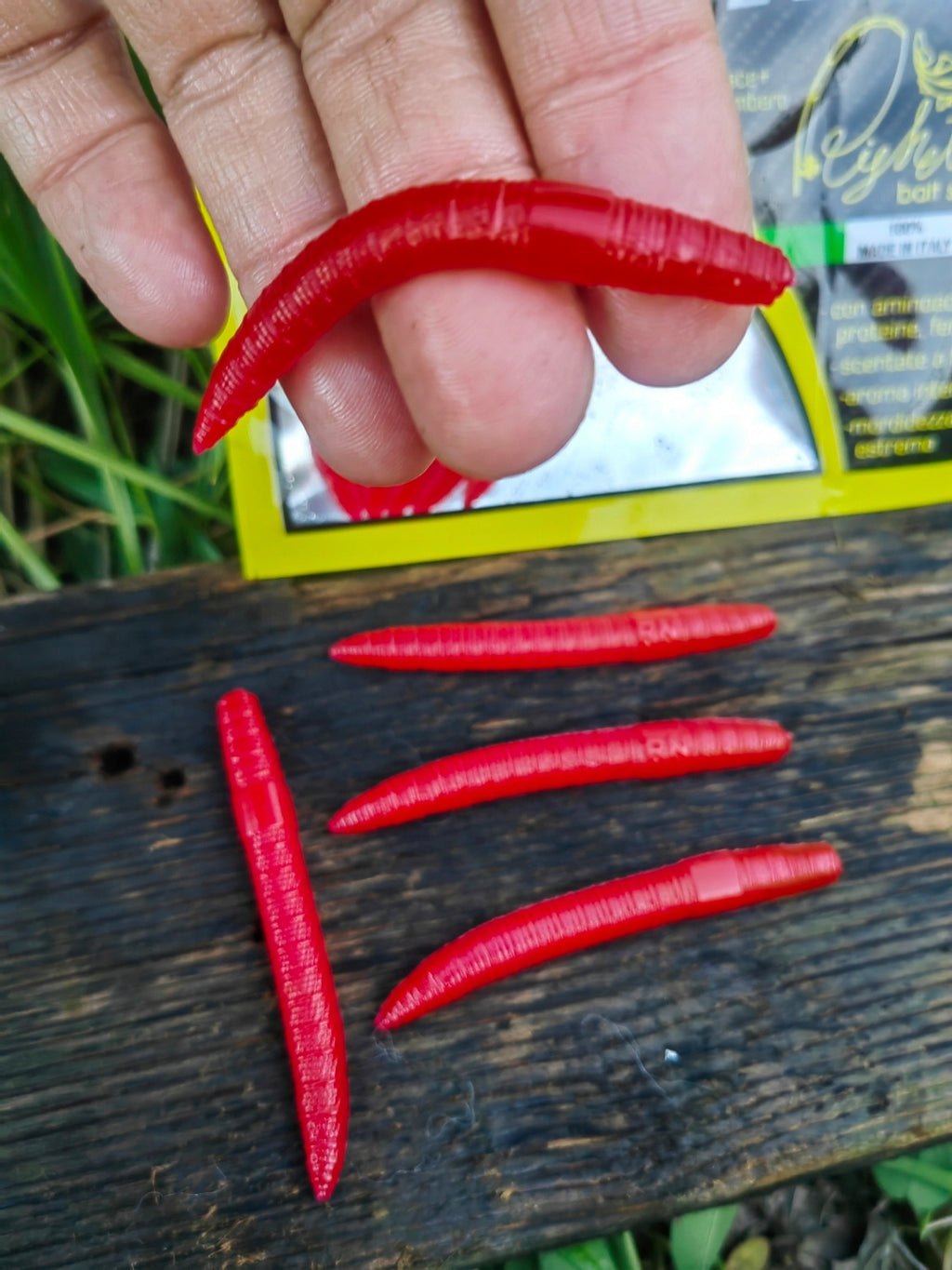 Verme Piatto 6,5 cm Righetti Bait System, kolor SANGUE SCURO — #VPRS3, zdjęcie 1