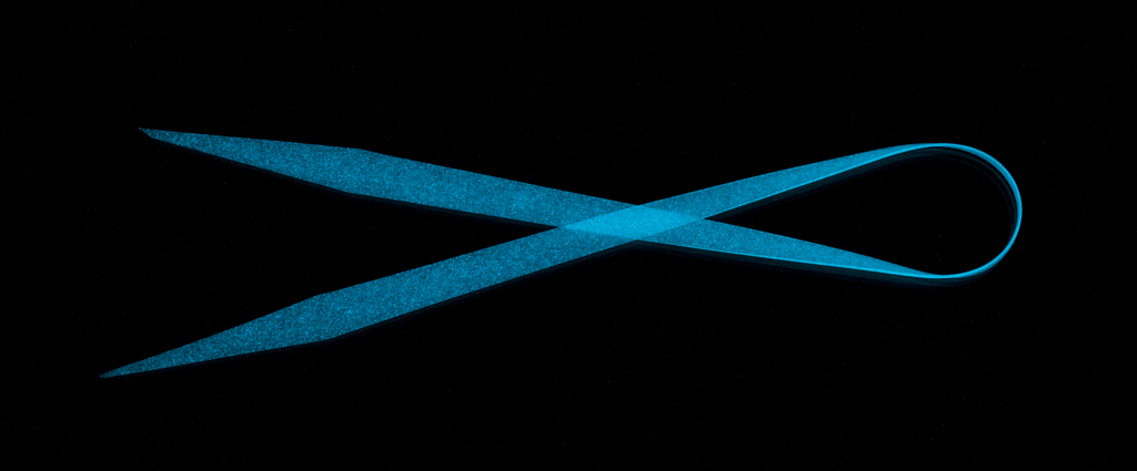 Fish Arrow LumiNova — spódniczki i ogonki — Straight Slim — 5 szt./op. / Blue LumiNova