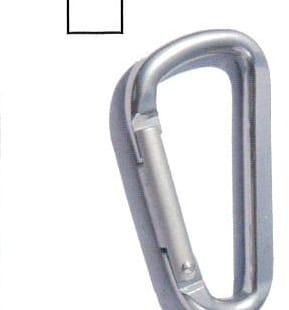 OCTS karabińczyk L 78 × 45 mm — Srebrny