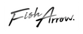 Fish Arrow — naklejka logo S / M / L — Czarny — zdjęcie modelu