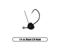 X Zone Lures Tungsten Weedless Wacky Jig Head — Czarny — zdjęcie modelu