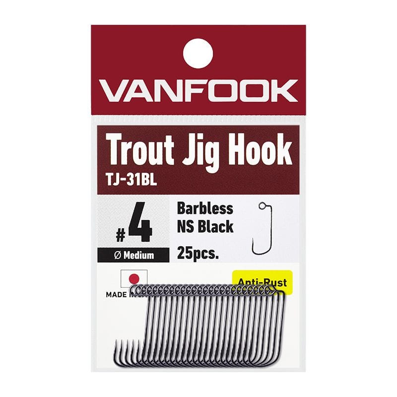 Vanfook hak TJ-31BL Trout Jig Hook NS Black
