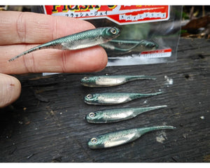 Fish Arrow Flash-J 2″ — Neon Green/Silver #03