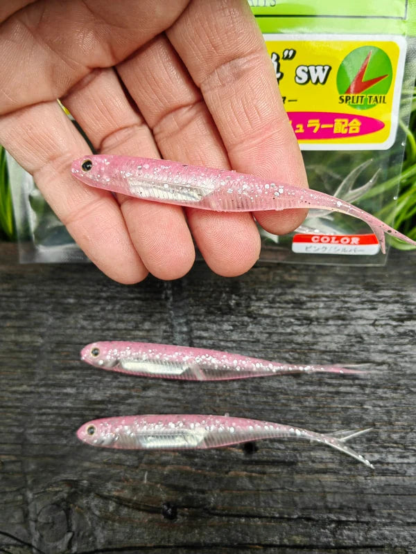 Fish Arrow Flash-J Split 4″ SW — 101 Pink/Silver — zdjęcie Rybomania