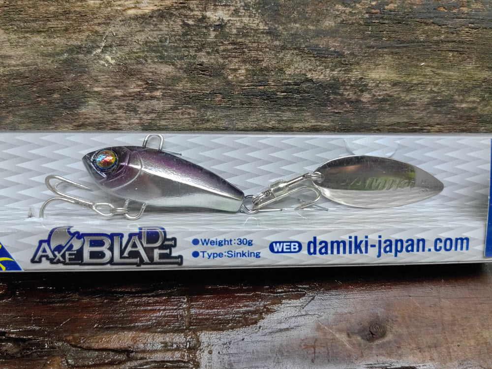 Damiki AxeBlade 30 g — Fioletowy grzbiet, srebrny bok — zdjęcie Rybomania