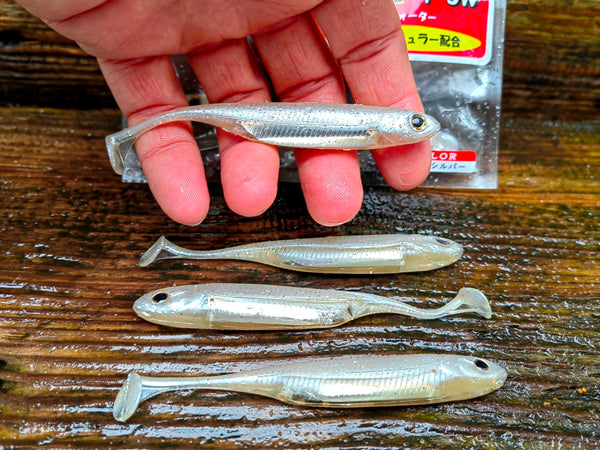 Kopyto Flash-J Shad SW 4" SHIRASU/SILVER #100