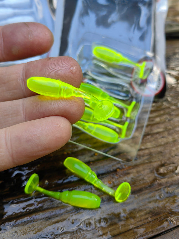 TICT Bomb Shad 1,5″ — 12 Silver Chart — zdjęcie Rybomania