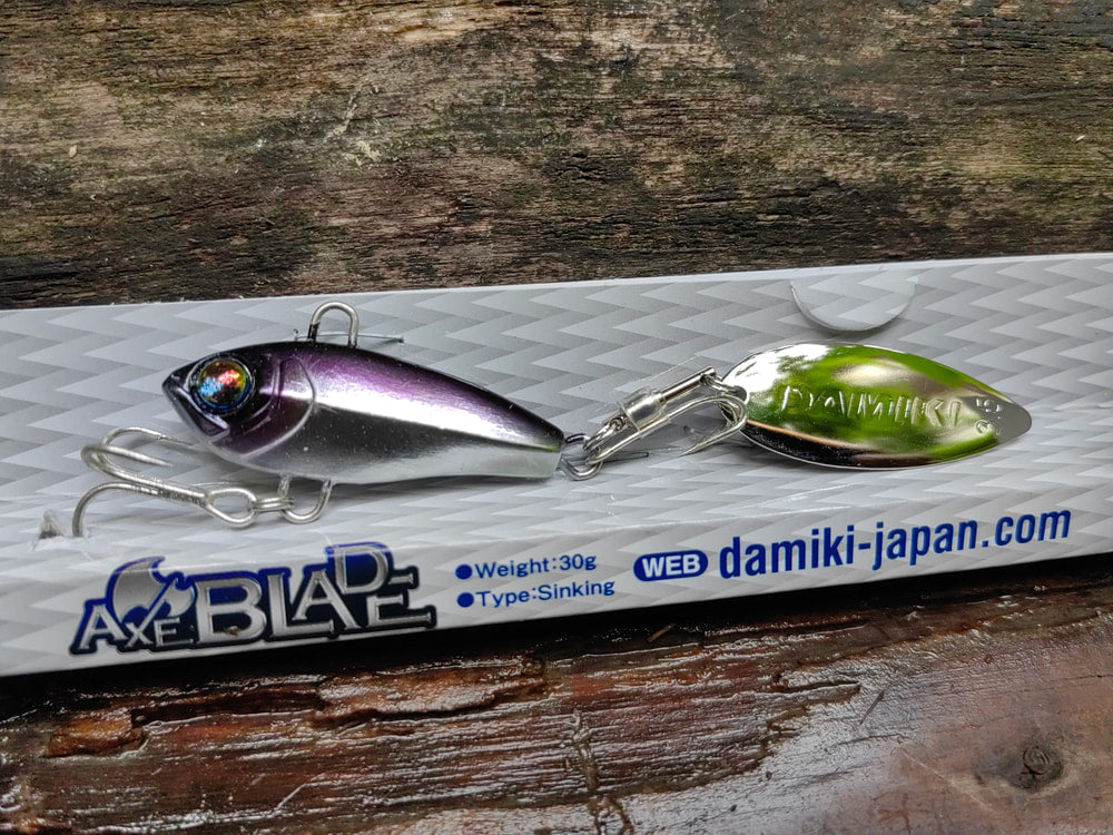 Damiki AxeBlade 30 g — Fioletowy grzbiet, srebrny bok — zdjęcie Rybomania