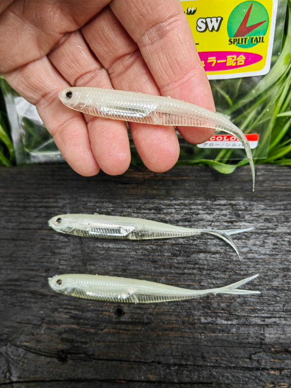 Fish Arrow Flash-J Split 4″ SW — 109 Glow/Silver — zdjęcie Rybomania