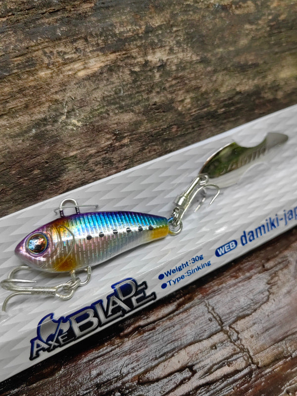 Damiki AxeBlade 30 g — Niebieski grzbiet, złoty bok — zdjęcie Rybomania