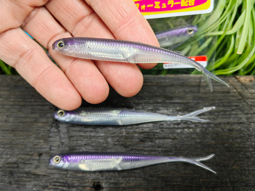 Flash-J Split SW 4" KEIMURA PURPLE/SILVER #122 — zdjęcie Rybomania