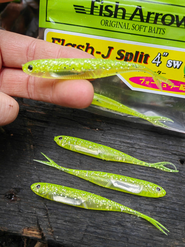 Fish Arrow Flash-J Split 4″ SW — 102 Chart/Silver — zdjęcie Rybomania