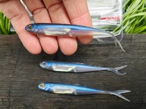 Fish Arrow Flash-J Split 4″ — 04 Pro Blue/Silver