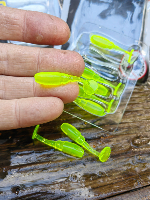 TICT Bomb Shad 1,5″ — 12 Silver Chart — zdjęcie Rybomania