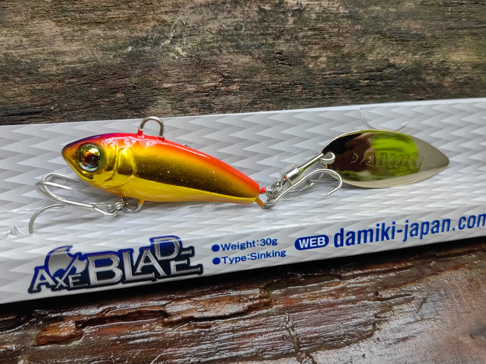Damiki AxeBlade 30 g — Złoty z pomarańczowym grzbietem — zdjęcie Rybomania