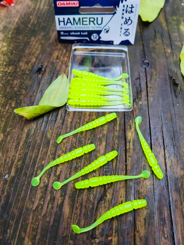 Damiki Hameru Worm A (ST) 2″ — 216 Glow · 12 szt. — zdjęcie Rybomania