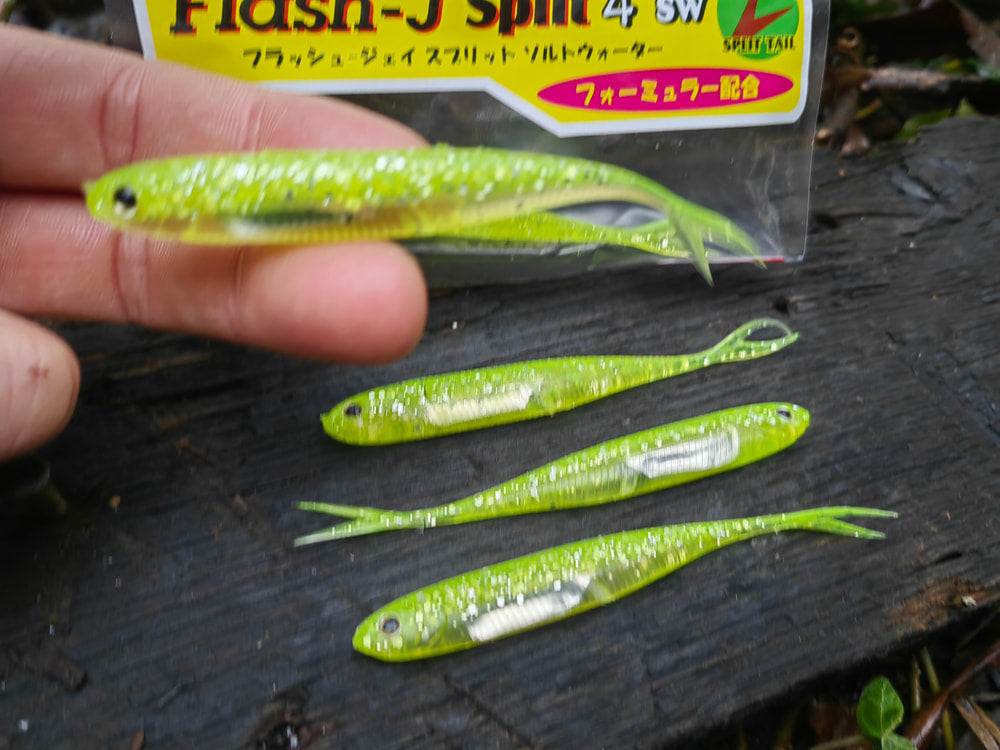 Fish Arrow Flash-J Split 4″ SW — 102 Chart/Silver — zdjęcie Rybomania