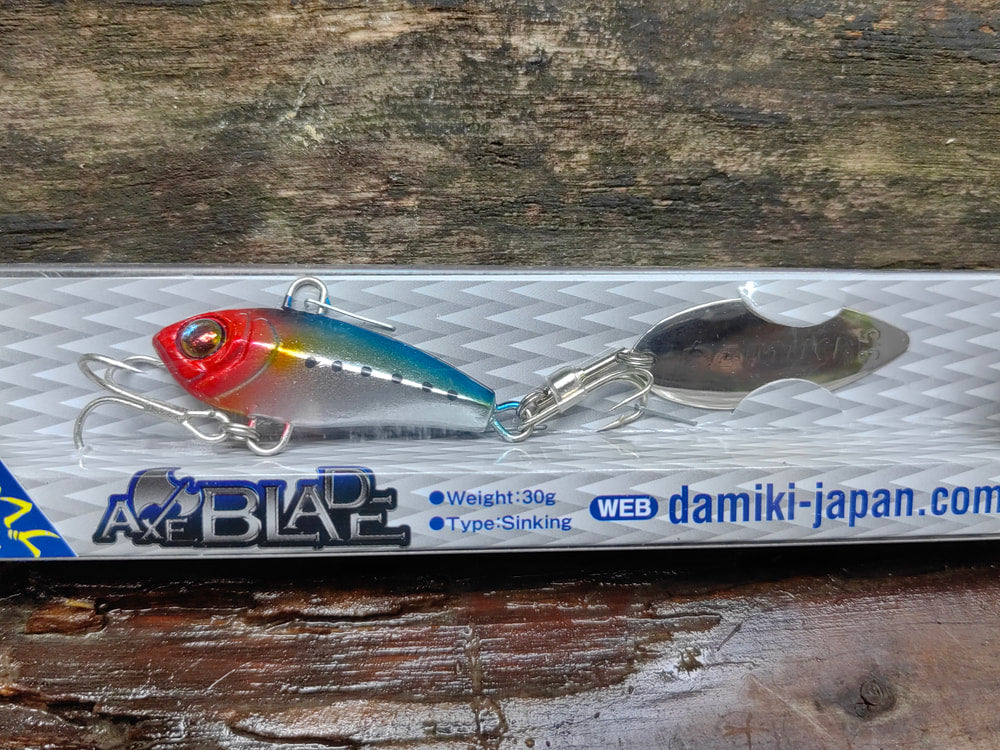 Damiki AxeBlade 30 g — Czerwona głowa, niebieski grzbiet — zdjęcie Rybomania