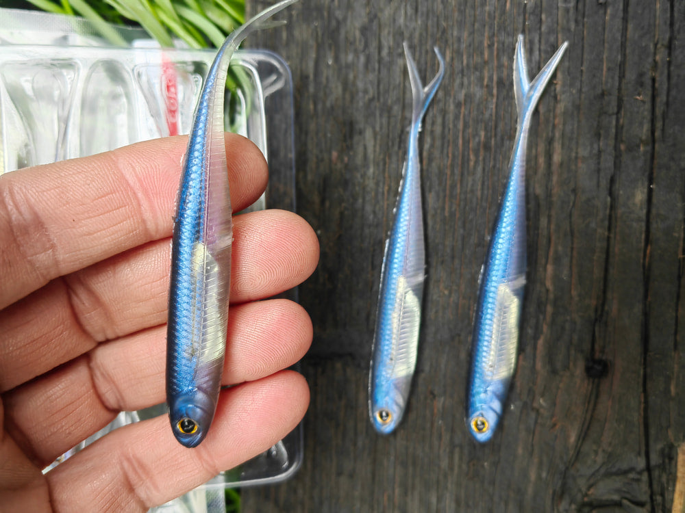 Fish Arrow Flash-J Split 4″ — 04 Pro Blue/Silver — zdjęcie Rybomania