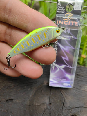 Smith D-Incite 44 — 15 Lime chart yamame trout