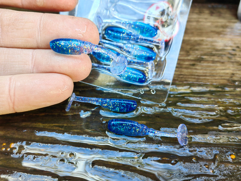 TICT Bomb Shad 1,5″ — 28 Code Blue UV — zdjęcie Rybomania