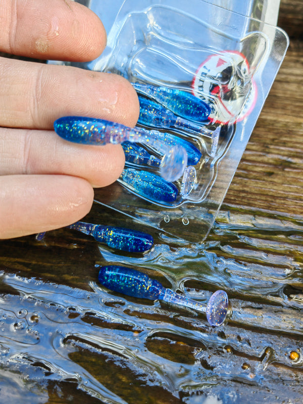 TICT Bomb Shad 1,5″ — 28 Code Blue UV — zdjęcie Rybomania