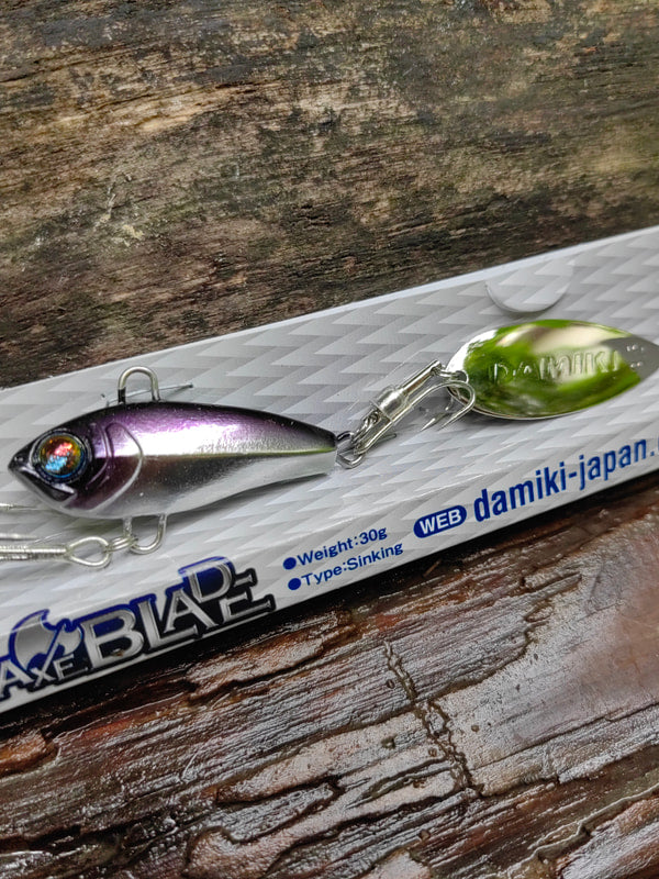 Damiki AxeBlade 30 g — Fioletowy grzbiet, srebrny bok — zdjęcie Rybomania