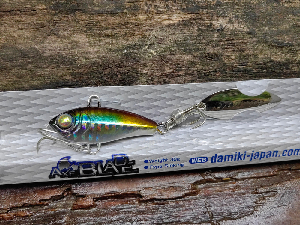 Damiki AxeBlade 30 g — Zielony grzbiet, złoty bok — zdjęcie Rybomania