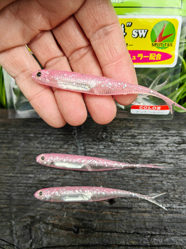 Fish Arrow Flash-J Split 4″ SW — 101 Pink/Silver — zdjęcie Rybomania