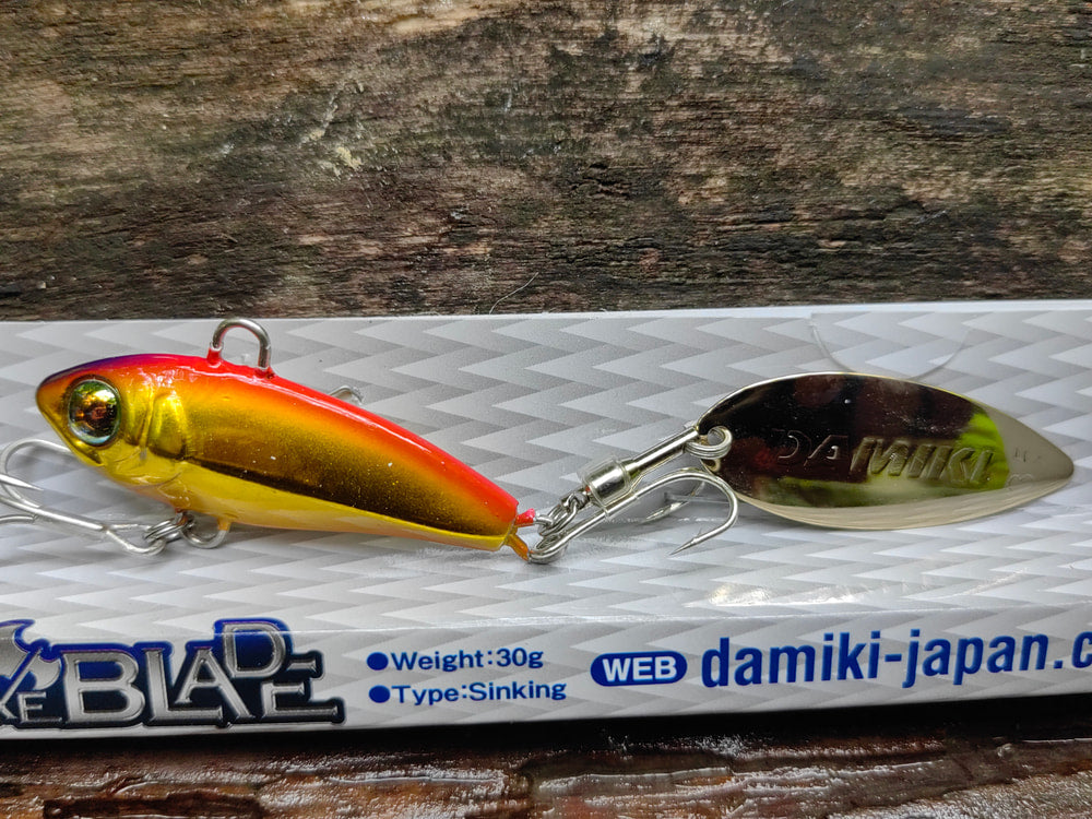 Damiki AxeBlade 30 g — Złoty z pomarańczowym grzbietem — zdjęcie Rybomania