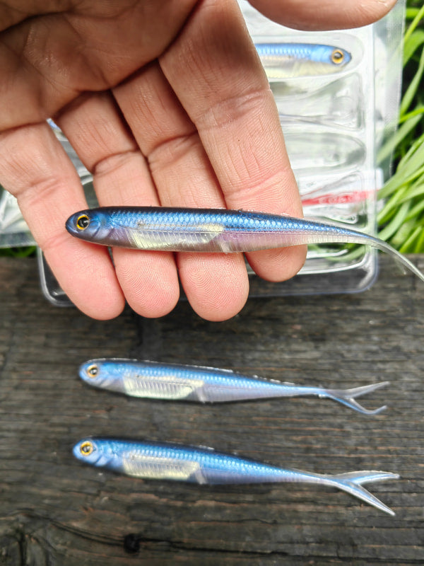 Fish Arrow Flash-J Split 4″ — 04 Pro Blue/Silver — zdjęcie Rybomania
