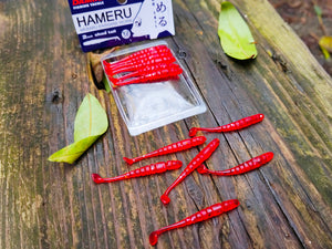 Damiki Hameru Worm A (ST) 2″ — 108 Red/Silver · 12 szt.