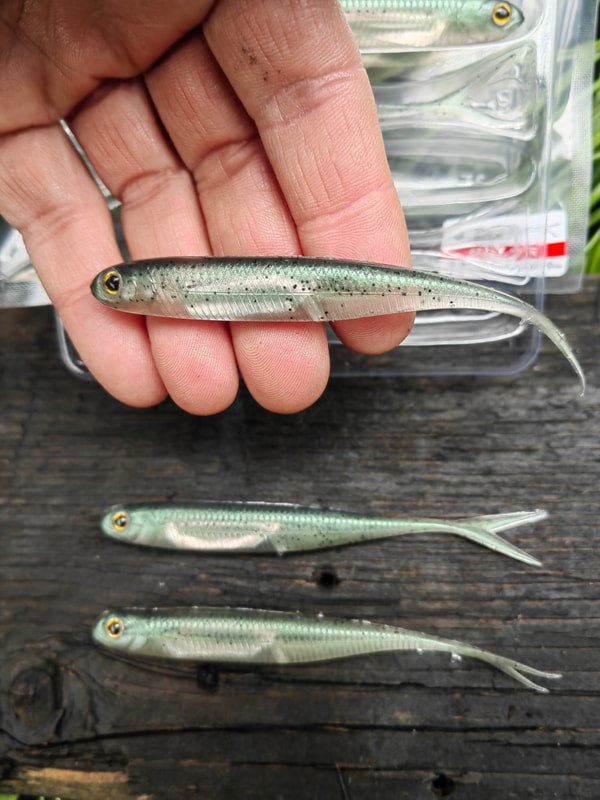 Fish Arrow Flash-J Split 4″ — 03 Neon Green/Silver — zdjęcie Rybomania