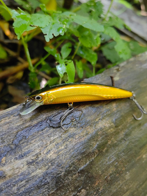 Jackall Lill Bill Wild 75F — BGMG Meimetsu Gold & Black Magic — zdjęcie Rybomania