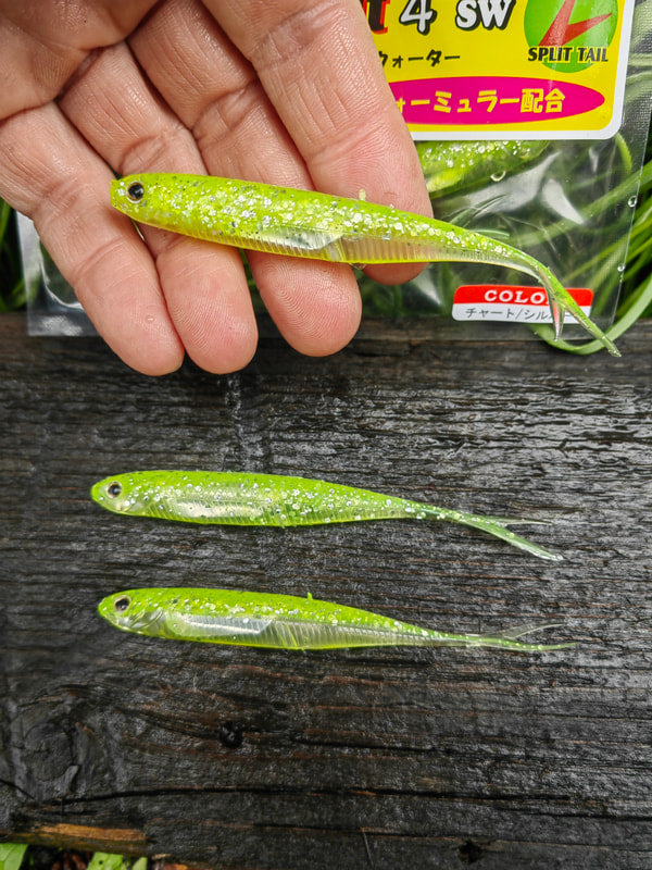 Fish Arrow Flash-J Split 4″ SW — 102 Chart/Silver — zdjęcie Rybomania