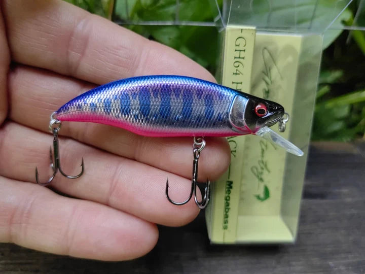 Megabass GH64 Humpback — MBPS M Blue Pink Stream