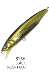 Tokon Minnow 90 315H BLACK SILVER HOLO