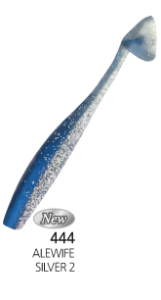 JUMBLE SHAD 4"  444 ALEVIFE SILVER