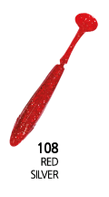 Edge Shad  5" 108 RED SILVER