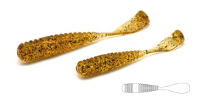 SQUASH SHAD 2.5"  014 BLACK MIX FLAKE