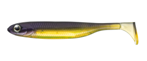 Kopyto Flash-J Shad 4" PLUS SW Purple Weenie / Silver #115