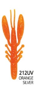 AIR CRAW 4" UV Orange Silver #212UV