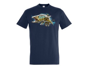 Koszulka wędkarska męska Pstrąg Trout - Art  T-shirt