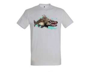 Koszulka wędkarska męska Sandacz  Zander - Art T-shirt