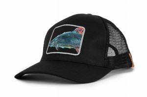 Czapka wędkarska  z daszkiem Trucker  Lipień Grayling - Art