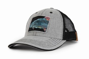 Czapka wędkarska  z daszkiem Trucker  Lipień Grayling - Art