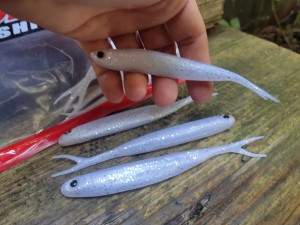 Anchovy Shad SPLIT 5" 031 PEARL SILVER