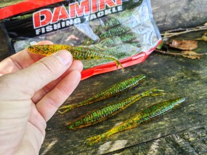 Armor Shad Split 5" 206 ROOT BEER PEPPER GREEN